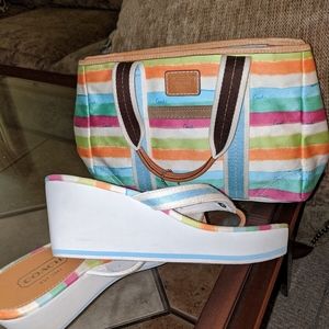 Coach purse and Matching Sandals